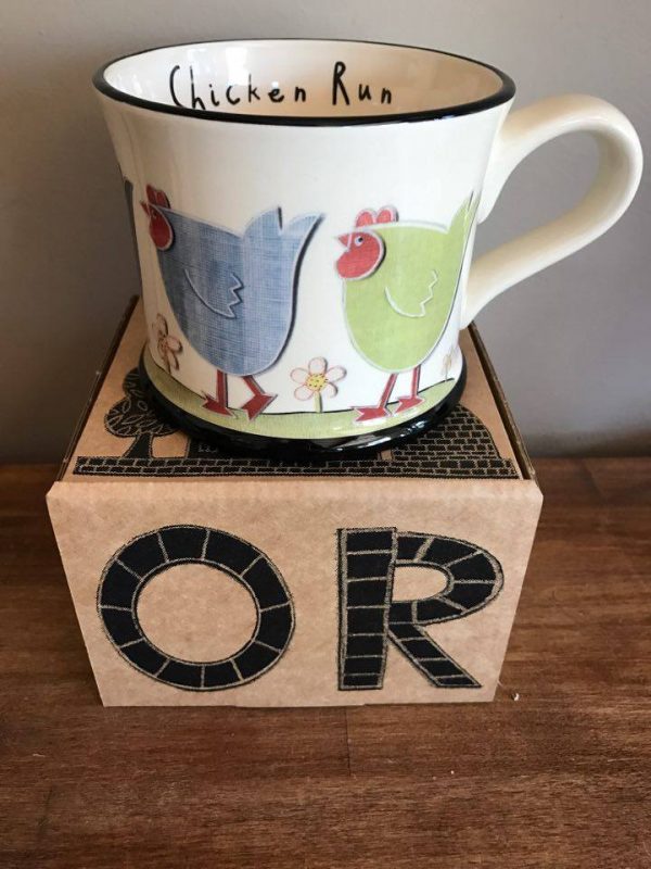 Moorland Pottery Chicken Run Mug Gift Boxed-2486