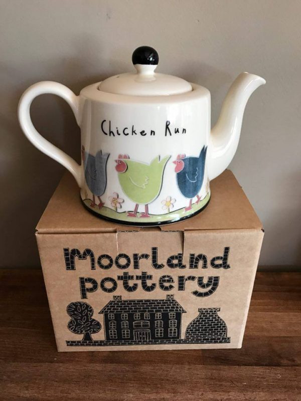 Moorland Pottery Chicken Run Teapot-2484