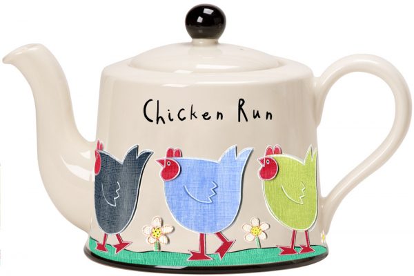 Moorland Pottery Chicken Run Teapot-0