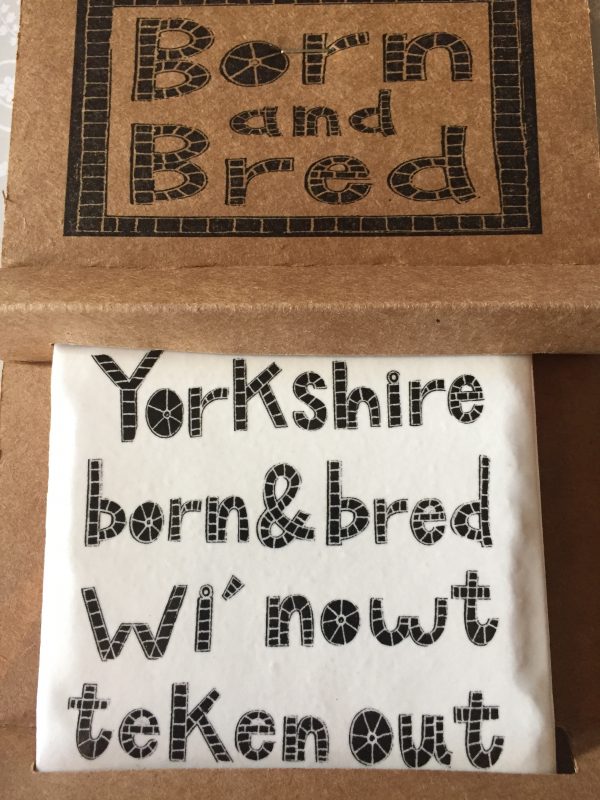 Moorland Pottery Yorkshire Born & Bred Coaster - Gift Boxed-0