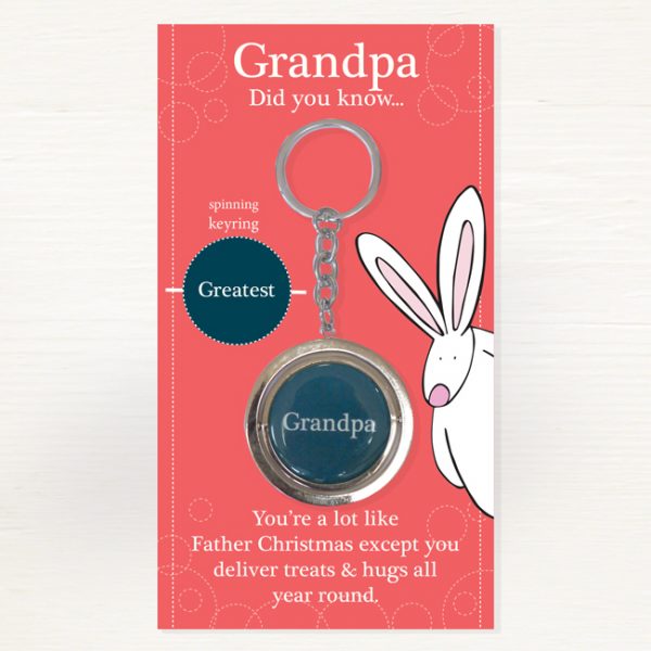 Rufus Rabbit Grandpa Keyring-0