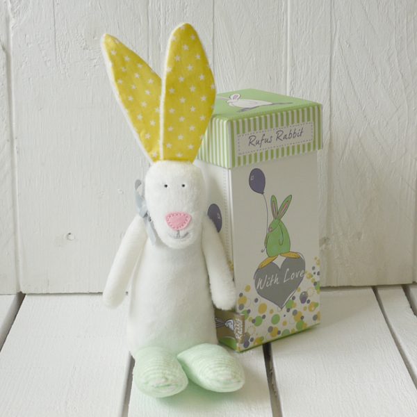 Rufus Rabbit Baby Rattle Gift Boxed-0