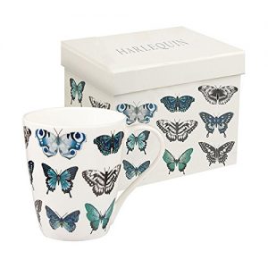 Harlequin Papilio Indigo Butterfly Mug-0