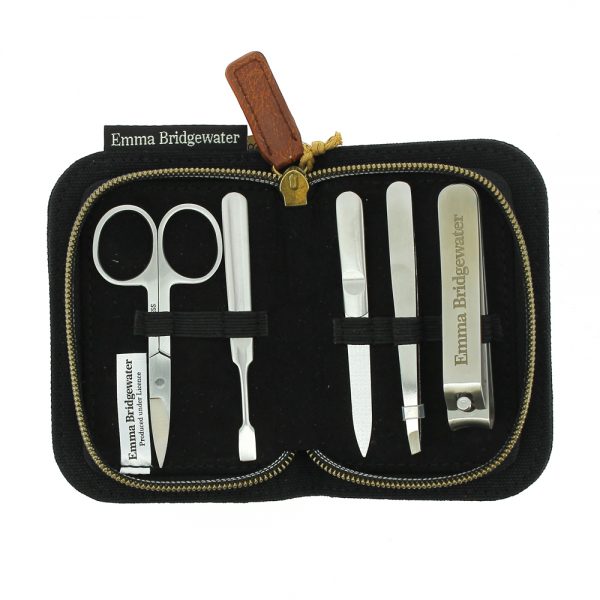 Emma Bridgewater Black Scroll Manicure Set-0