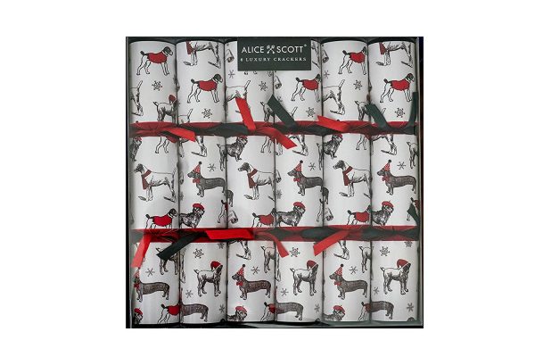 Alice Scott All Over Dashing Dogs Christmas Crackers-2716