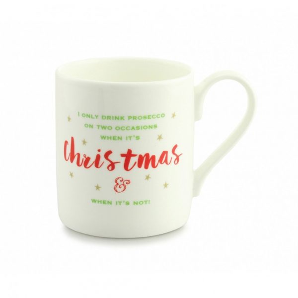 Always Sparkle Christmas Prosecco Mug-0