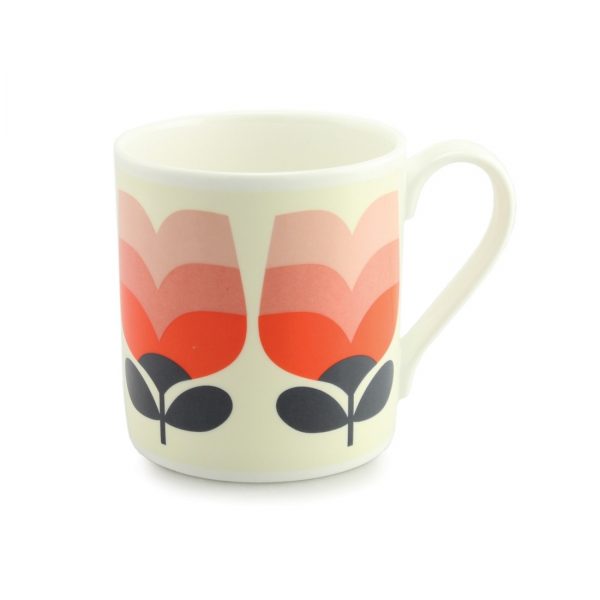 Orla Kiely Poppy Tonal Striped Quite Big Mug-0