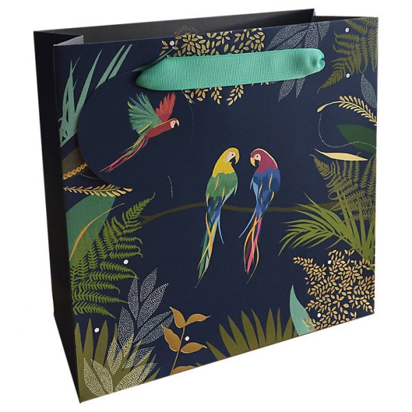 Sara Miller Parrots Medium Gift Bag-0