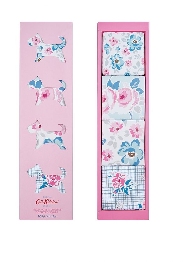 Cath Kidston Wild Rose & Quince Scented Soaps Set x 4-0