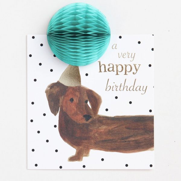 Caroline Gardner Pom Pom A Very Happy Birthday Dog Card-0