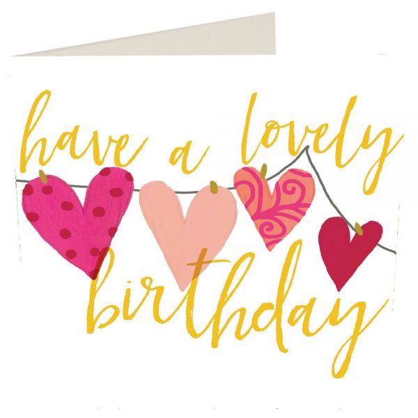 Caroline Gardner Have A Lovely Birthday Hearts Card-0