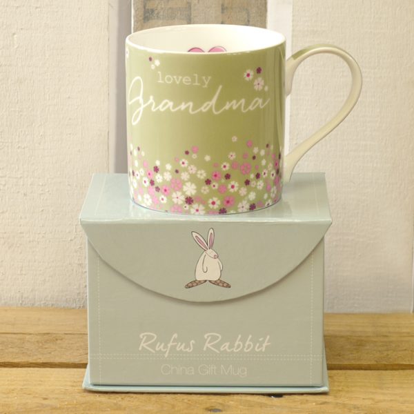 Rufus Rabbit Lovely Grandma Mug Gift Boxed-0