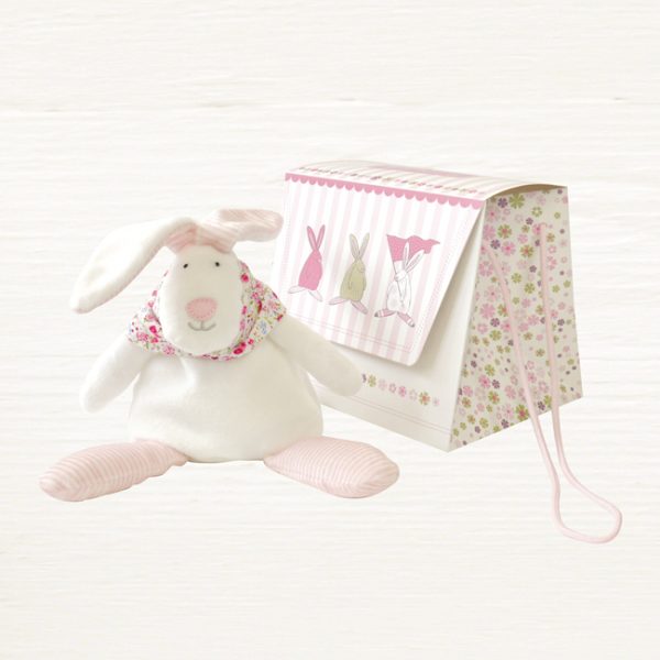 Rufus Rabbit Girl Beanie Toy & Gift Bag-0