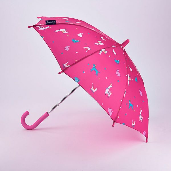 Joules Junior Pink Festival Animals Umbrella -0