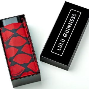 Lulu Guinness Lips Grid Red Gift Boxed Umbrella-0