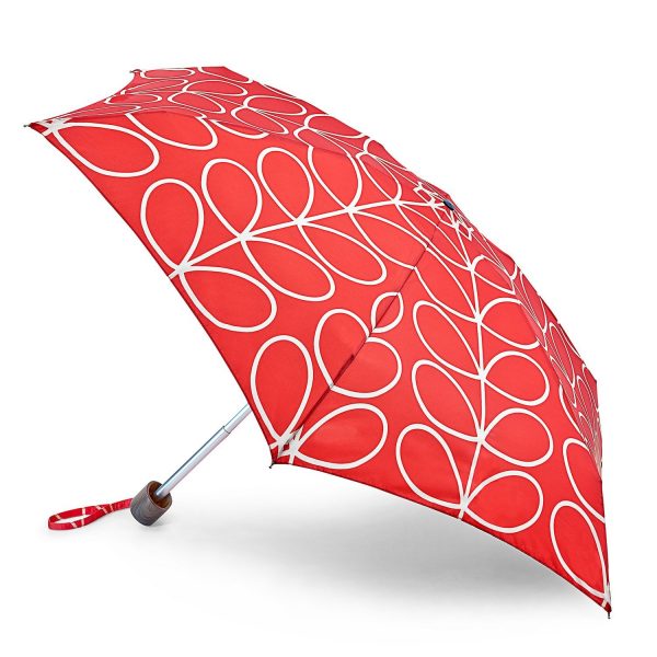 Orla Kiely Linear Leaf Red Tiny Umbrella -0