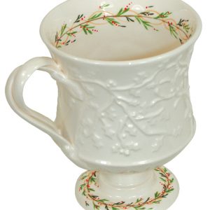 Hartley Greens Leeds Pottery Classical Christmas Decorated Coffee Cup -0