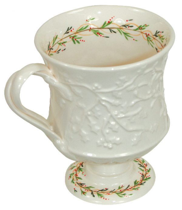 Hartley Greens Leeds Pottery Classical Christmas Decorated Coffee Cup -0
