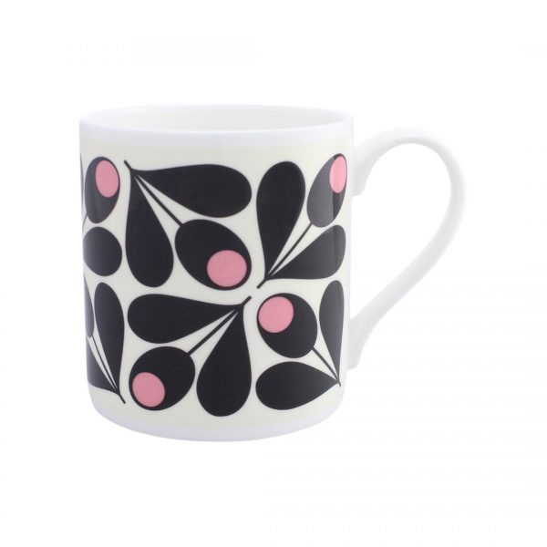 Orla Kiely Multi Acorn Bubblegum Quite Big Mug -0