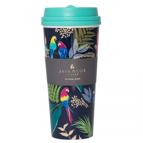 Sara Miller Parrots Thermal Travel Mug-0