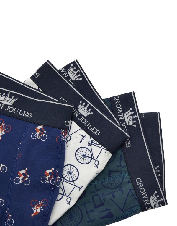 Joules Crown Joules Great Ride Printed Boxers, 3 Pack-2948