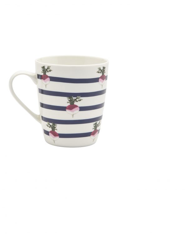 Joules Radish Stripe Mug, Gift Boxed-2939