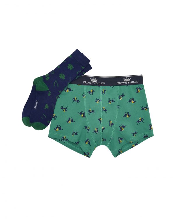 Joules Put A Sock In It Race Day Gift Set - Socks & Boxer Shorts-0