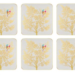Sara Miller Chelsea Lovebirds Set Of 6 Coasters -0