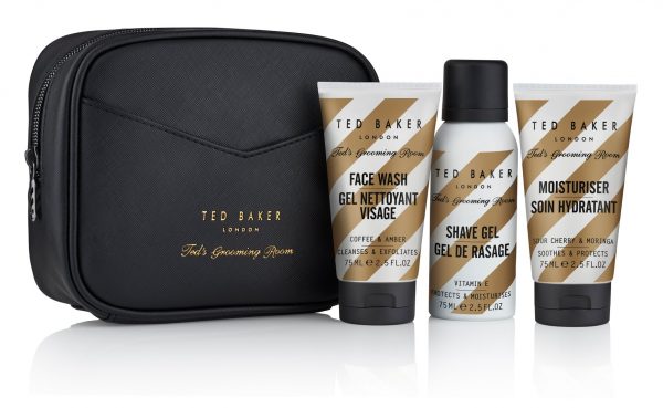 Ted Baker Mens Groom Room Travel Trio Wash Bag Gift Set -0