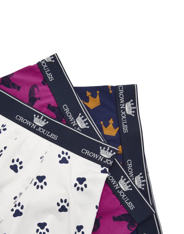 Joules Crown Joules Top Dog Printed Boxers, 3 Pack-3048