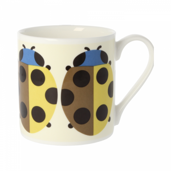 Orla Kiely Lady Bug Nutmeg Quite Big Mug-0