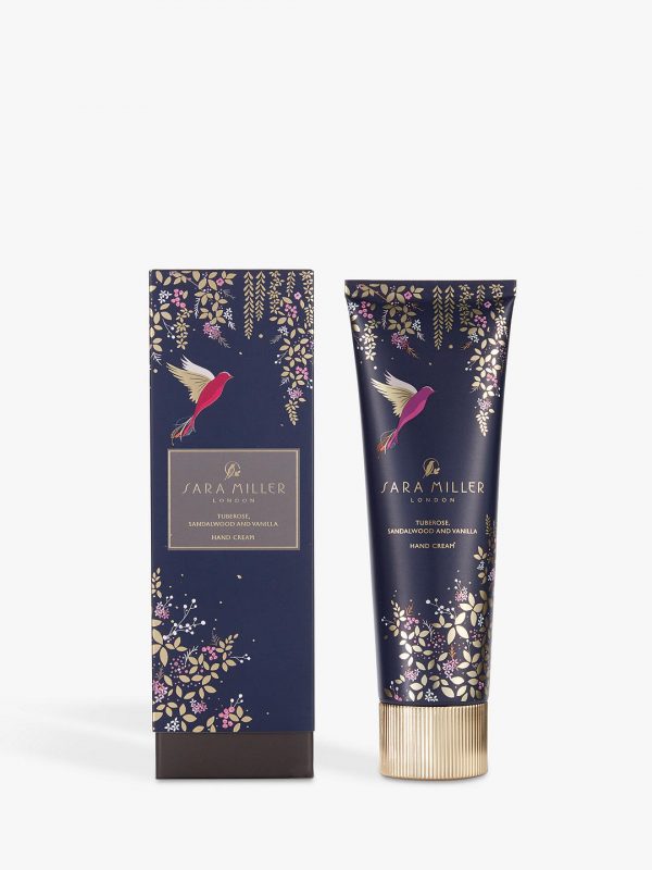 Sara Miller Tuberose, Sandalwood and Vanilla Hand Cream, Navy-0