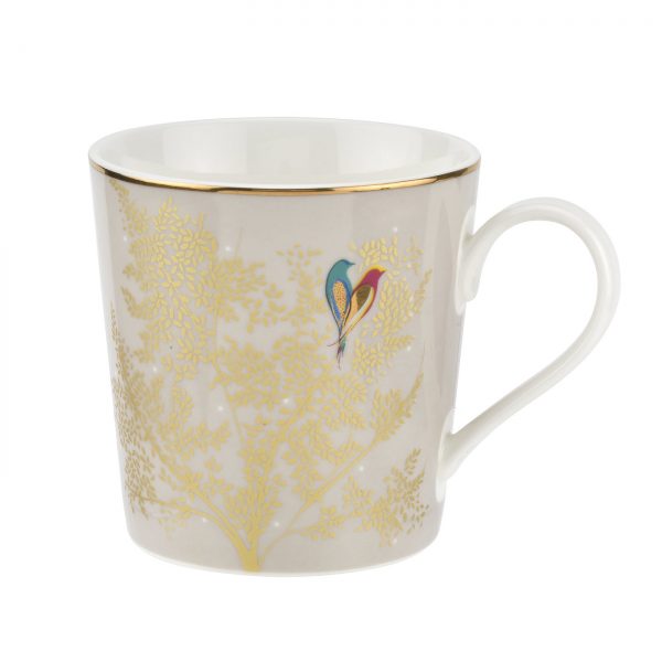 Sara Miller Grey Lovebirds Mug Gift Boxed-0