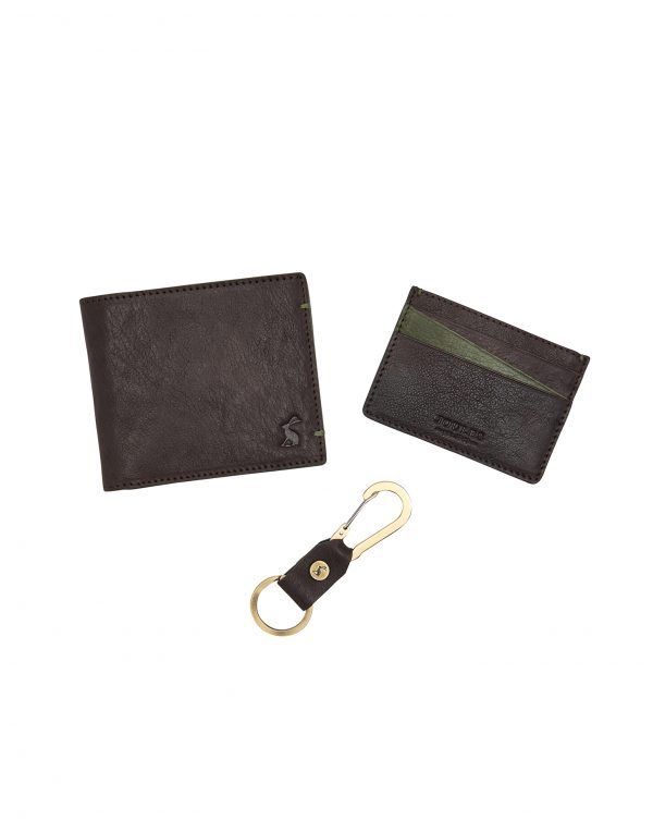 Joules Brigham Mens Card Holder, Wallet & Keyring Set-0