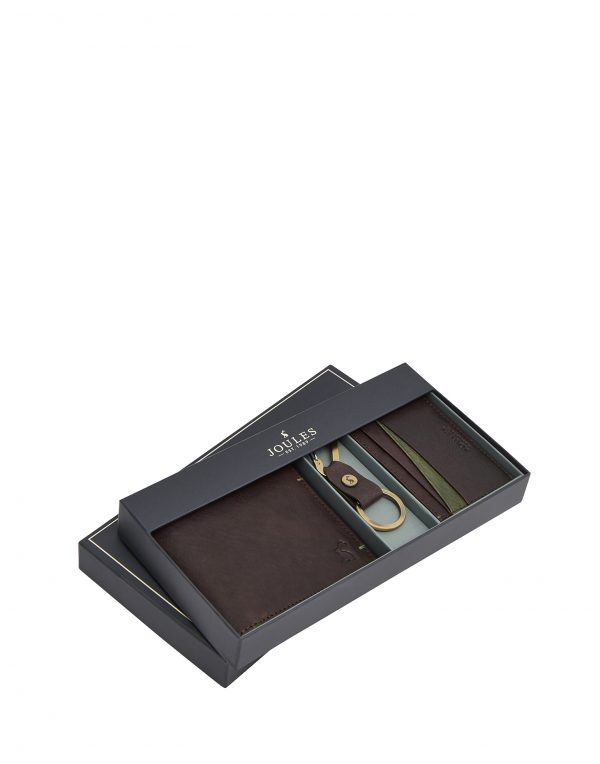 Joules Brigham Mens Card Holder, Wallet & Keyring Set-3132