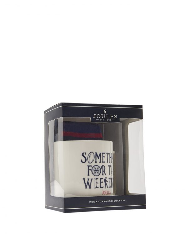 Joules Men's Something For The Weekend Mug & Bamboo Sock Gift Set-0