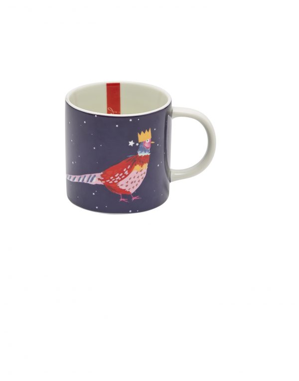 Joules Christmas Cuppa Festive Bird Mug Gift Boxed -0
