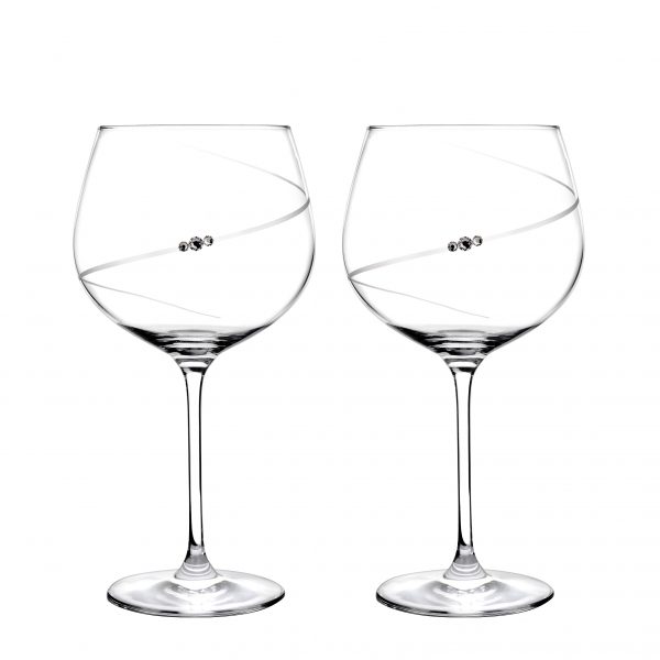 Portmeirion Auris Crystal Gin Glasses Set Of 2 Gift Boxed-0