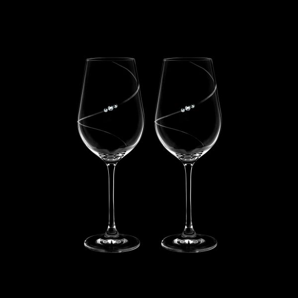 Portmeirion Auris Crystal Wine Glass Set of 2 Gift Boxed-3203