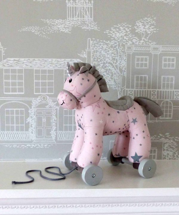 Little Bird Told Me Celeste Unicorn Pull Along-3208