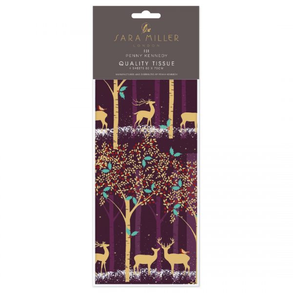 Sara Miller Gold Deer Christmas Tissue Paper -0