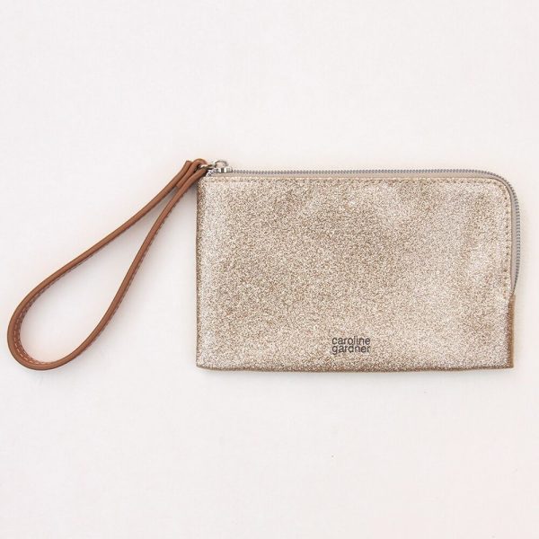 Caroline Gardner Gold Glitter Essential Purse-0