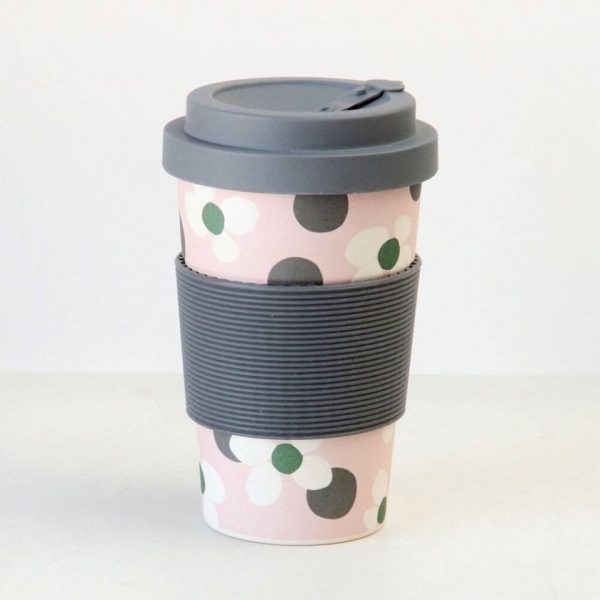 Caroline Gardner Floral Spot Bamboo Reusable Coffee Cup-0