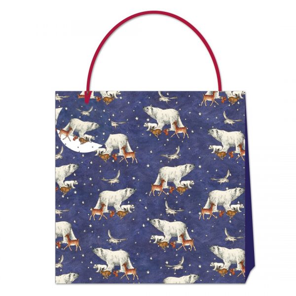 Emma Bridgewater Winter Animals Polar Bear Large Gift Bag-0