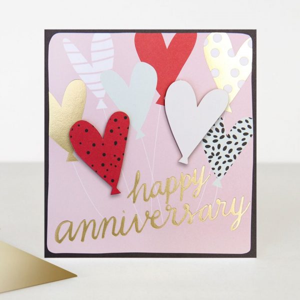 Caroline Gardner Happy Anniversary Hearts Card-0