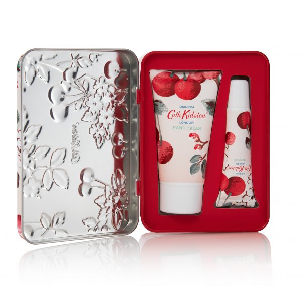 Cath Kidston Cherry Blossom Hand & Lip Tin Gift Set-0