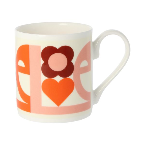 Orla Kiely Pink Love Mug-0