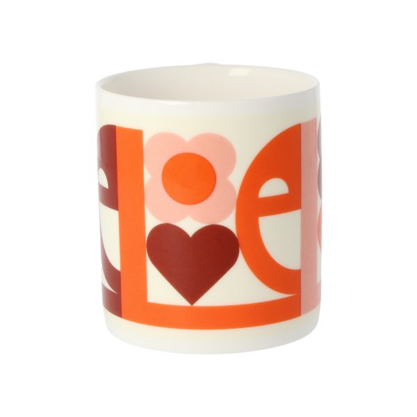 Orla Kiely Pink Love Mug-3307