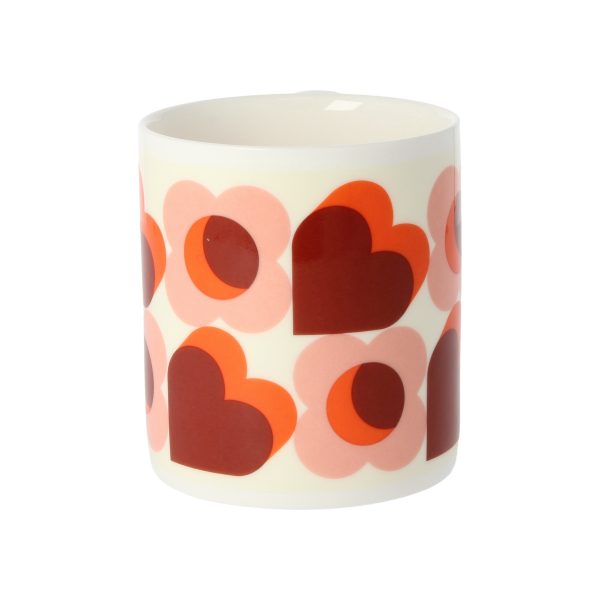 Orla Kiely Pink Hearts Mug-0