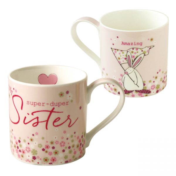 Rufus Rabbit Super Duper Sister Mug Gift Boxed-3366